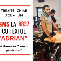UPDATE 15.05.2024 – Acum se poate dona pentru Adrian Izgoană și prin SMS!
