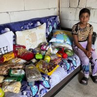 Florina Marias si familia ei au acum alimente pentru zilele urmatoare, datorita voua