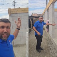 Lucrarile la noua casa a lui Luca avanseaza